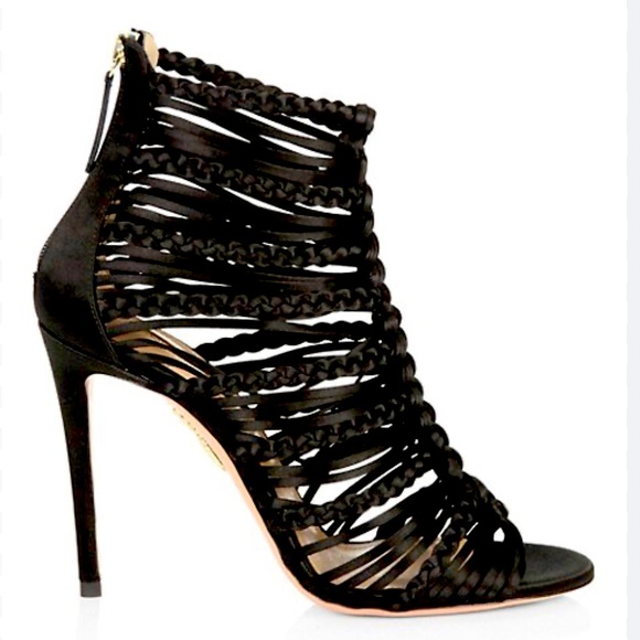 Aquazzura Goddess Strappy Sandals Size 38 - Picture 2 of 15